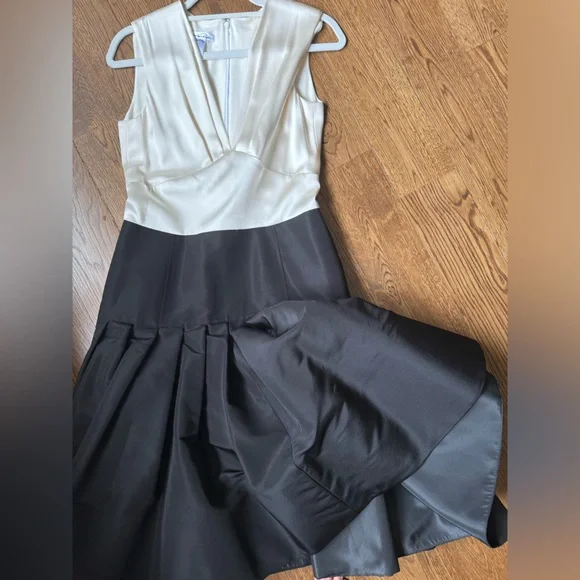 Oscar de la Renta Puffy Black White Dress - Picture 7 of 7